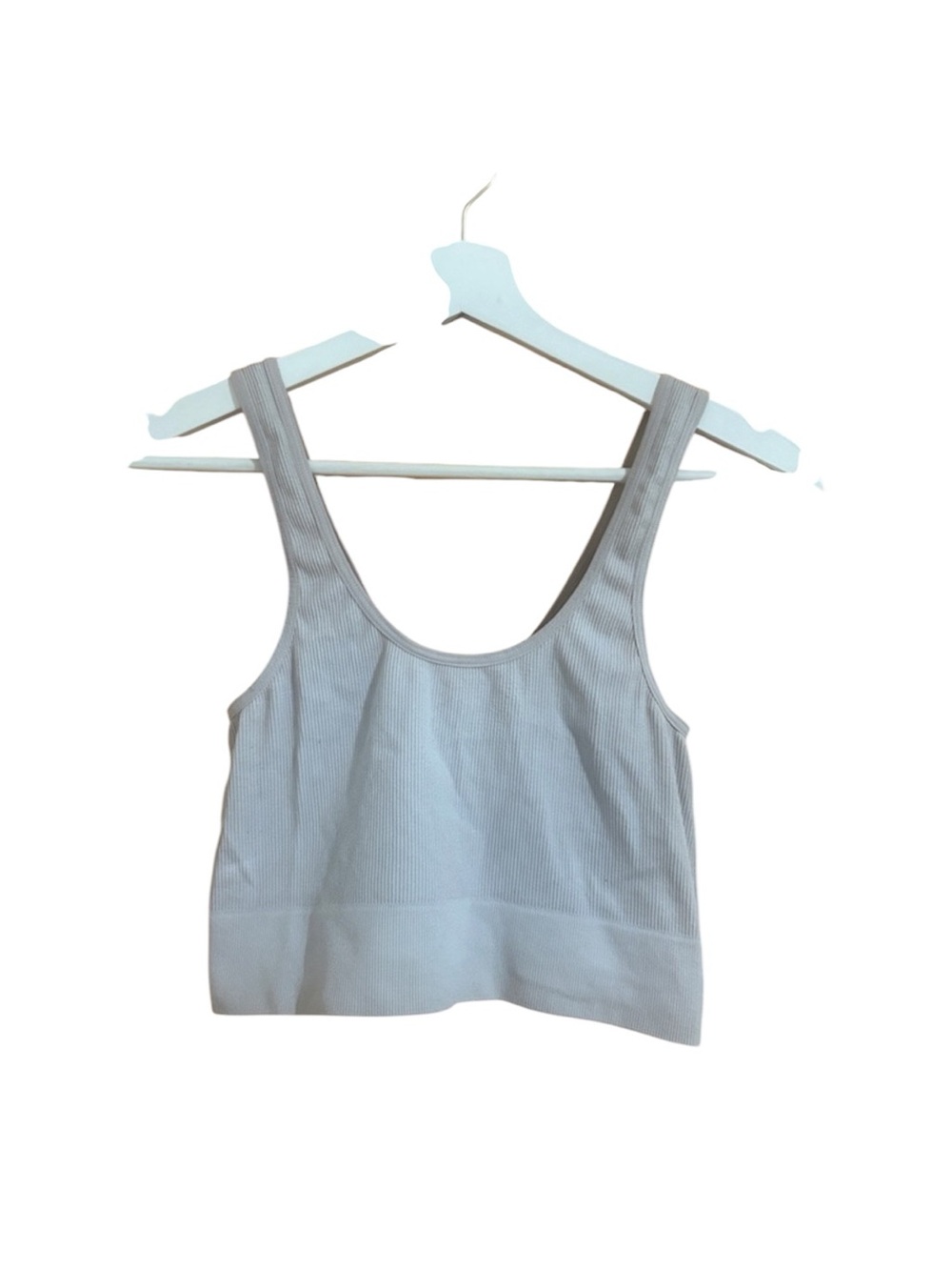 Nordstrom Size Small Grey Ribbed Crop Top Tank Top